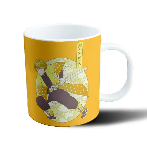 Taza de Plástico Demon Slayer Zenitsu Respiración del Trueno