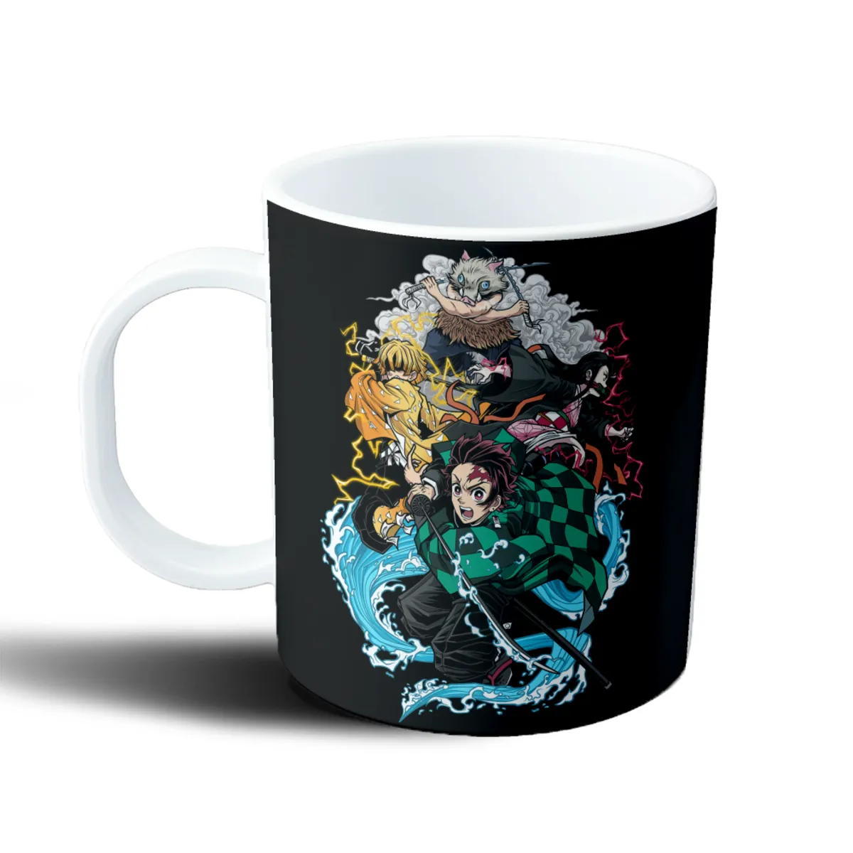 Taza de Plástico Demon Slayer Tanjiro Zenitsu Inosuke Nezuko - vista 2