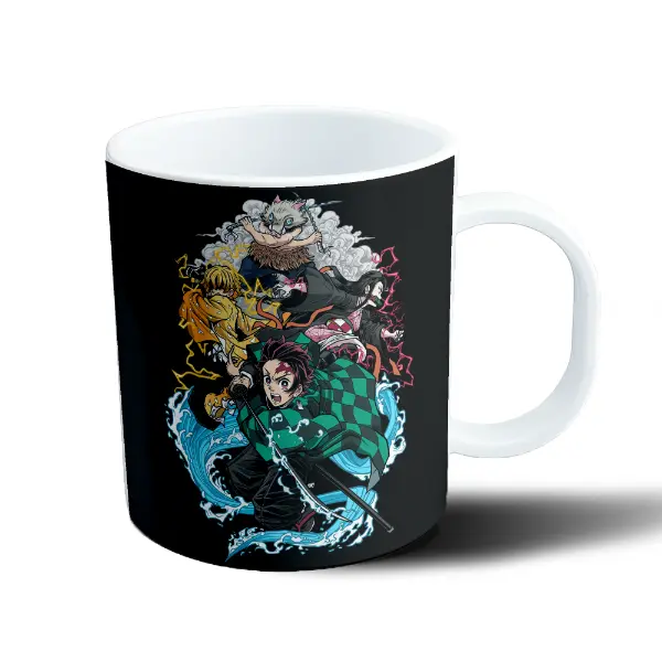 Taza de Plástico Demon Slayer Tanjiro Zenitsu Inosuke Nezuko