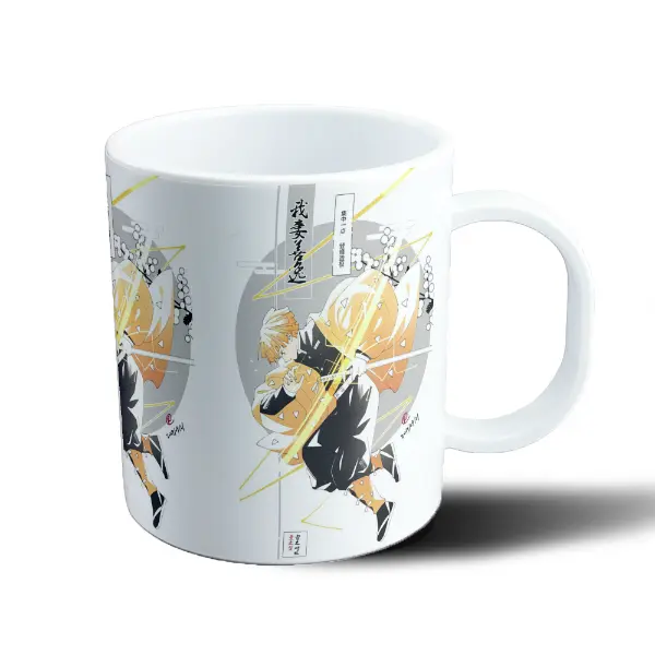 Taza de Plástico Demon Slayer Zenitsu Rayo Respiración del Trueno