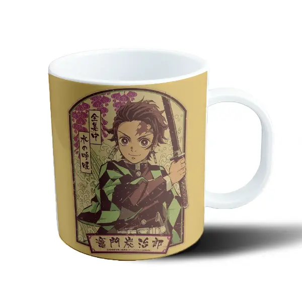 Taza de Plástico Demon Slayer Tanjiro Kamado Respiración del Agua