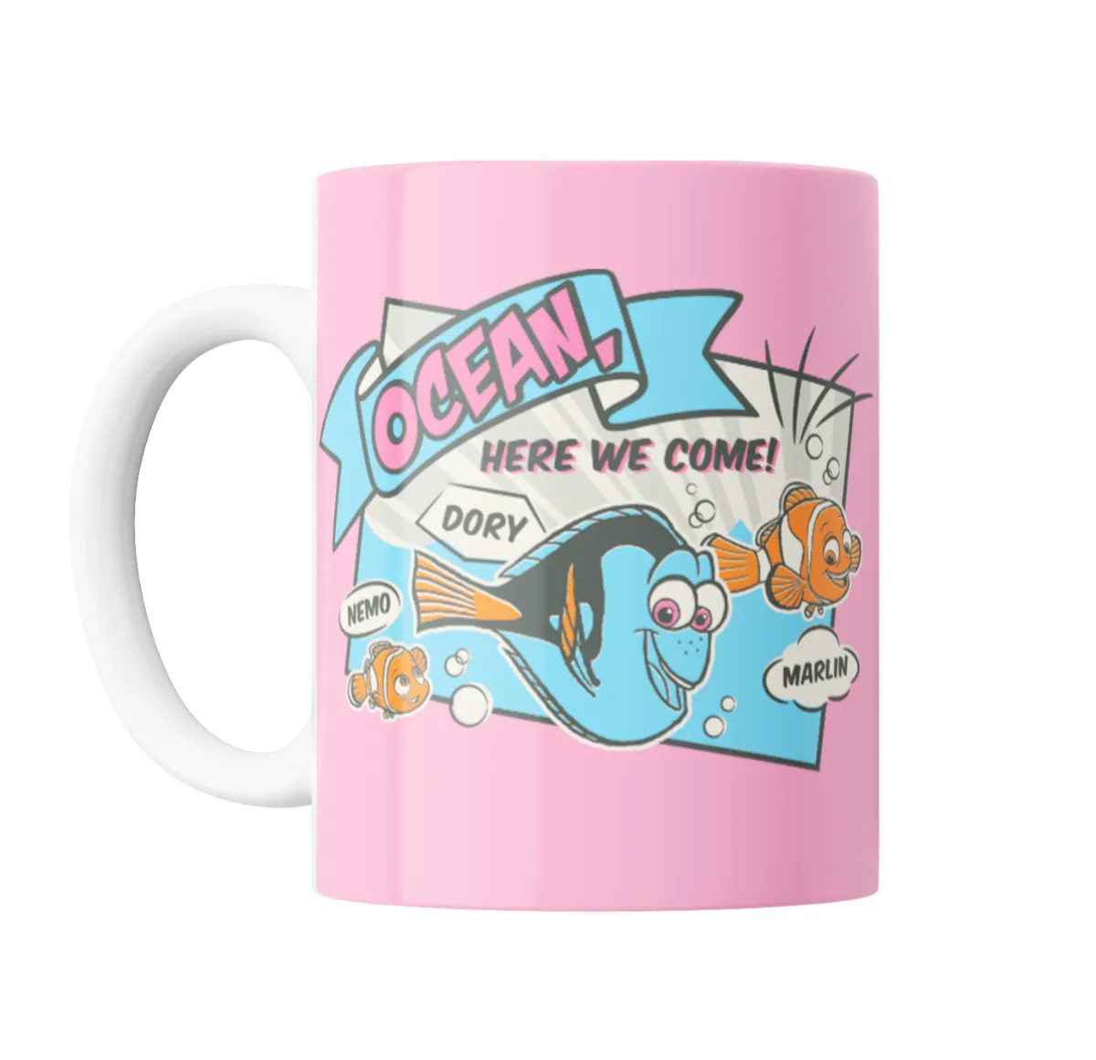 Taza de Cerámica Buscando a Dory Ocean Here We Come - vista 2