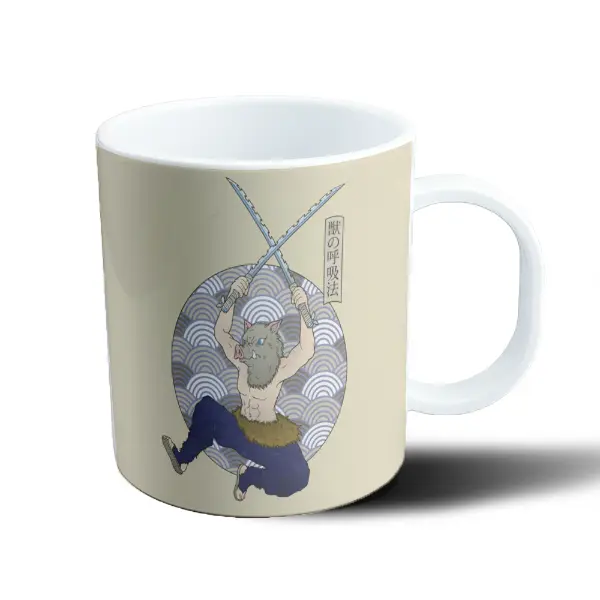 Taza de Plástico Demon Slayer Inosuke Respiración de la Bestia