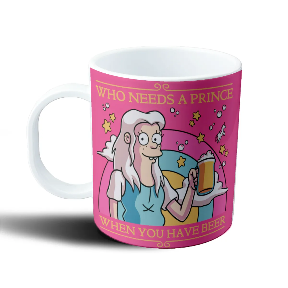 Taza de Plástico Desencanto Elfo Cerveza - vista 2