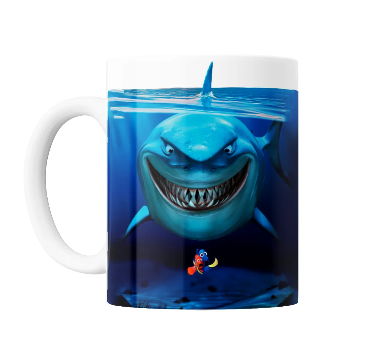Taza de Cerámica Buscando a Dory Bruce el Tiburón y Nemo - vista 2