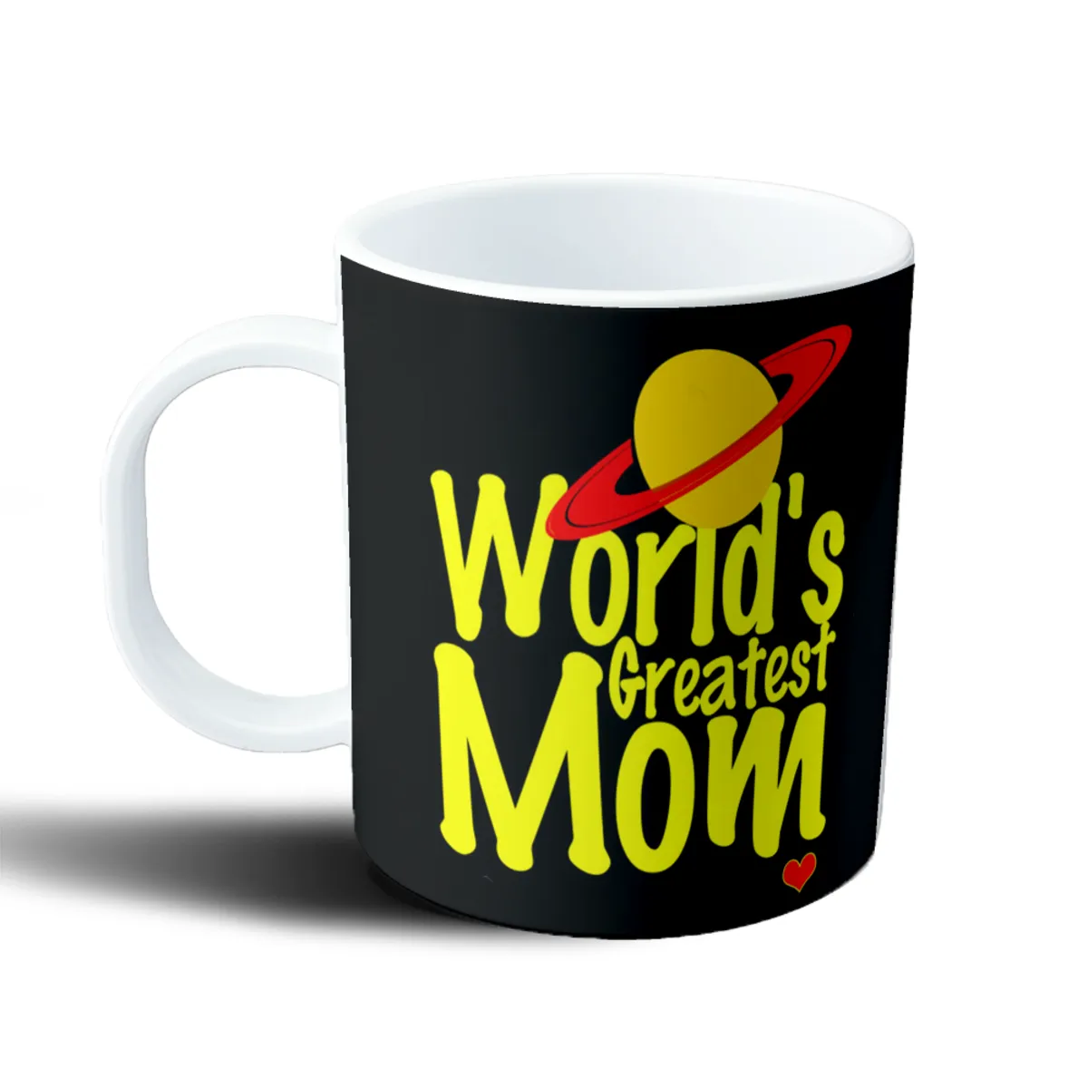 Taza de Plástico World's Greatest Mom con Planeta - vista 2