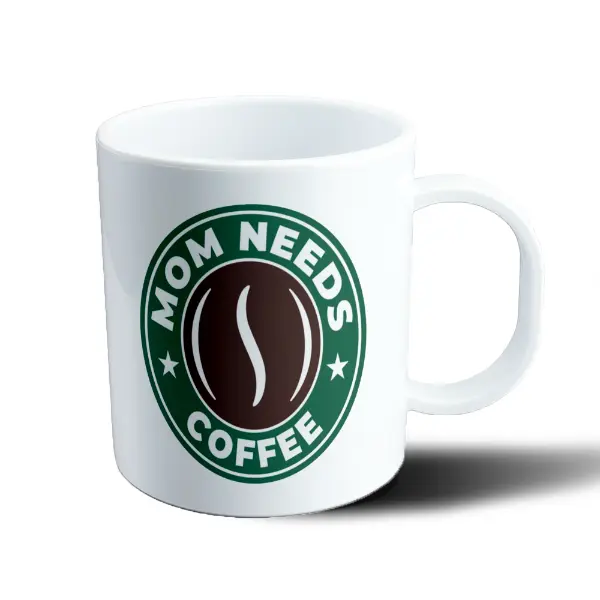 Taza de Plástico Mom Needs Coffee Starbucks Parodia