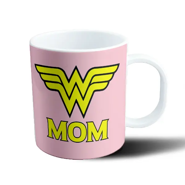 Taza de Plástico Mujer Maravilla Mom