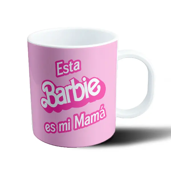 Taza de Plástico Barbie Esta Barbie es mi Mamá
