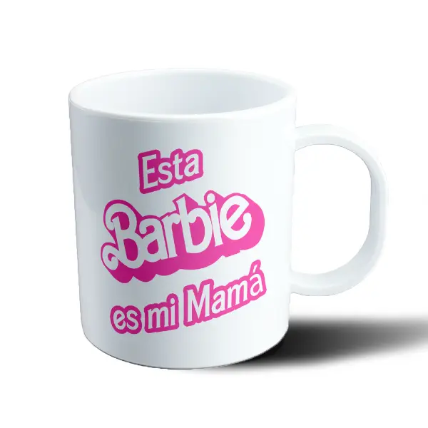 Taza de Plástico Esta Barbie es mi Mamá