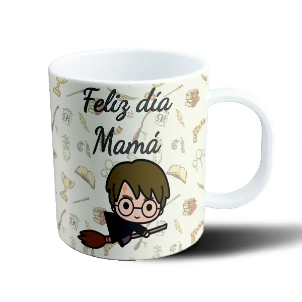 Taza de Plástico Harry Potter Chibi Feliz Día Mamá