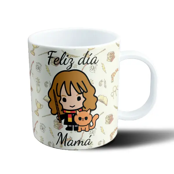 Taza de Plástico Harry Potter Hermione Granger Feliz Día Mamá