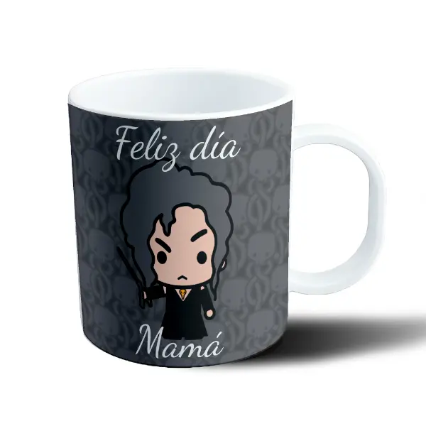 Taza de Plástico Harry Potter Bellatrix Lestrange Feliz Día Mamá