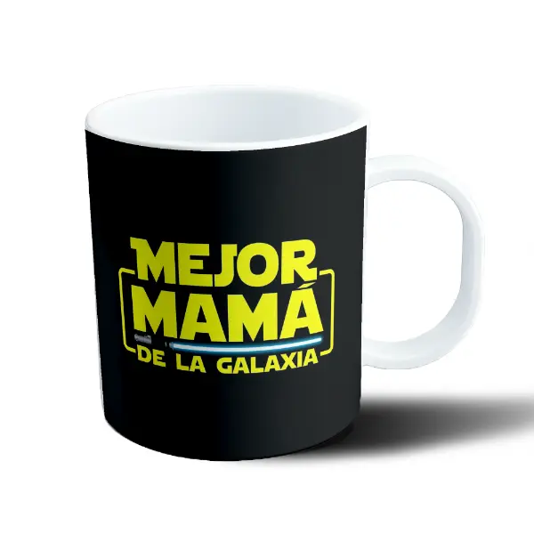 Taza de Plástico Star Wars Mejor Mamá de la Galaxia Sable de Luz