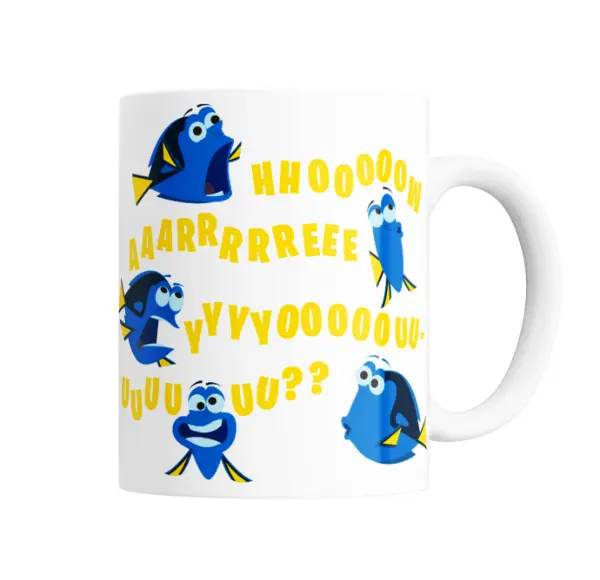 Taza de Cerámica Buscando a Dory Dory Expresiones