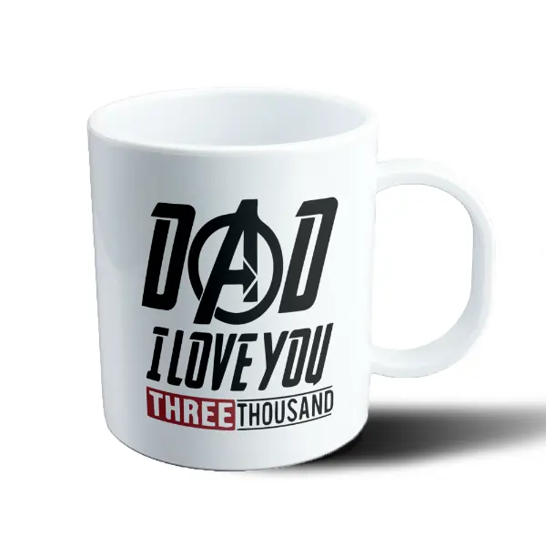Taza de Plástico Dad I Love You Three Thousand Avengers