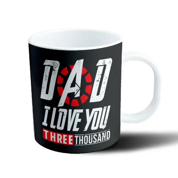 Taza de Plástico Avengers Dad I Love You 3000