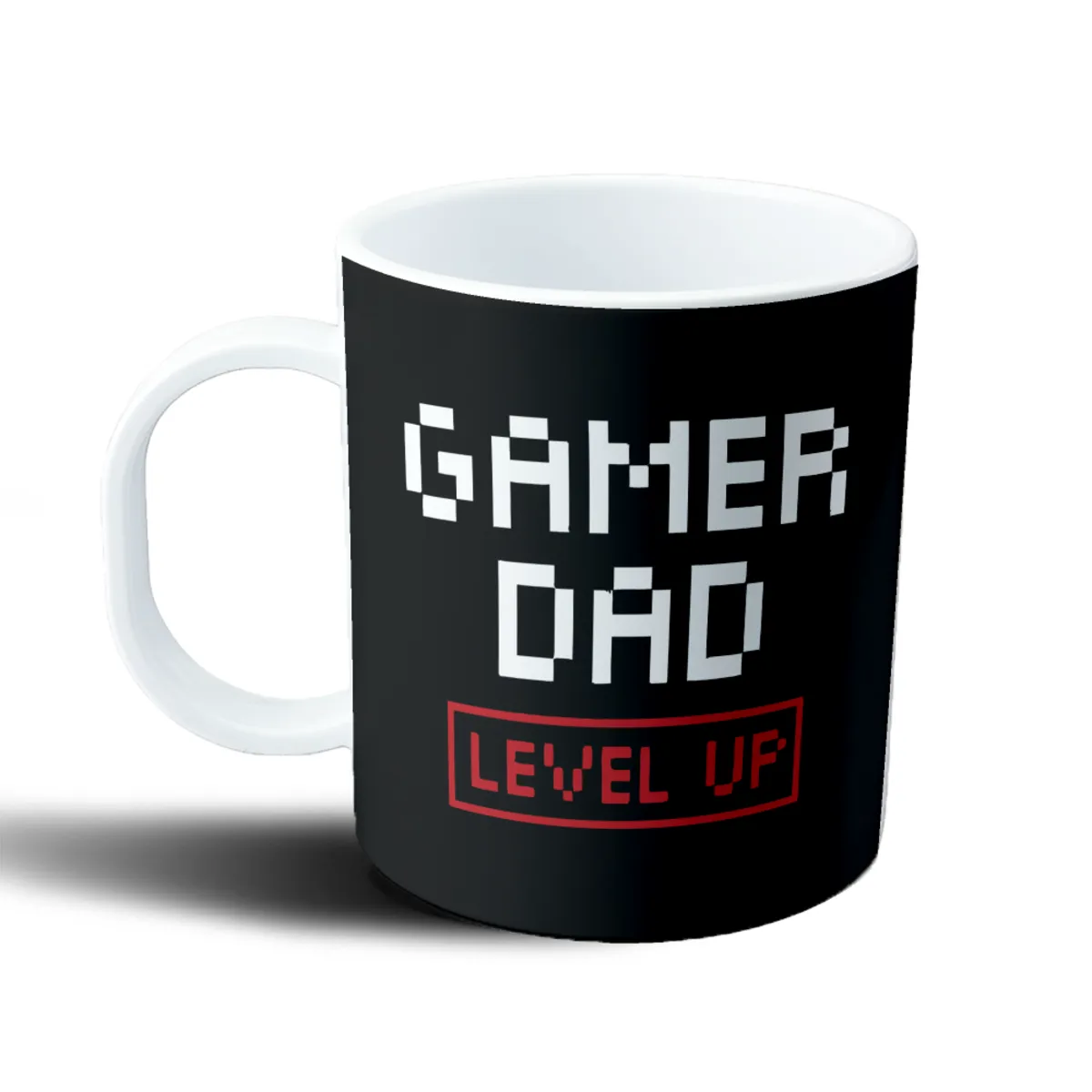 Taza de Plástico Gamer Dad Level Up - vista 2