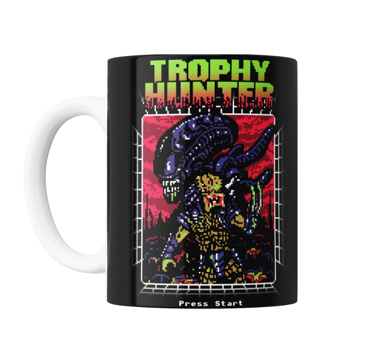 Taza de Cerámica Alien Trophy Hunter Press Start - vista 2