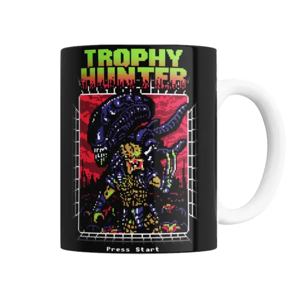 Taza de Cerámica Alien Trophy Hunter Press Start