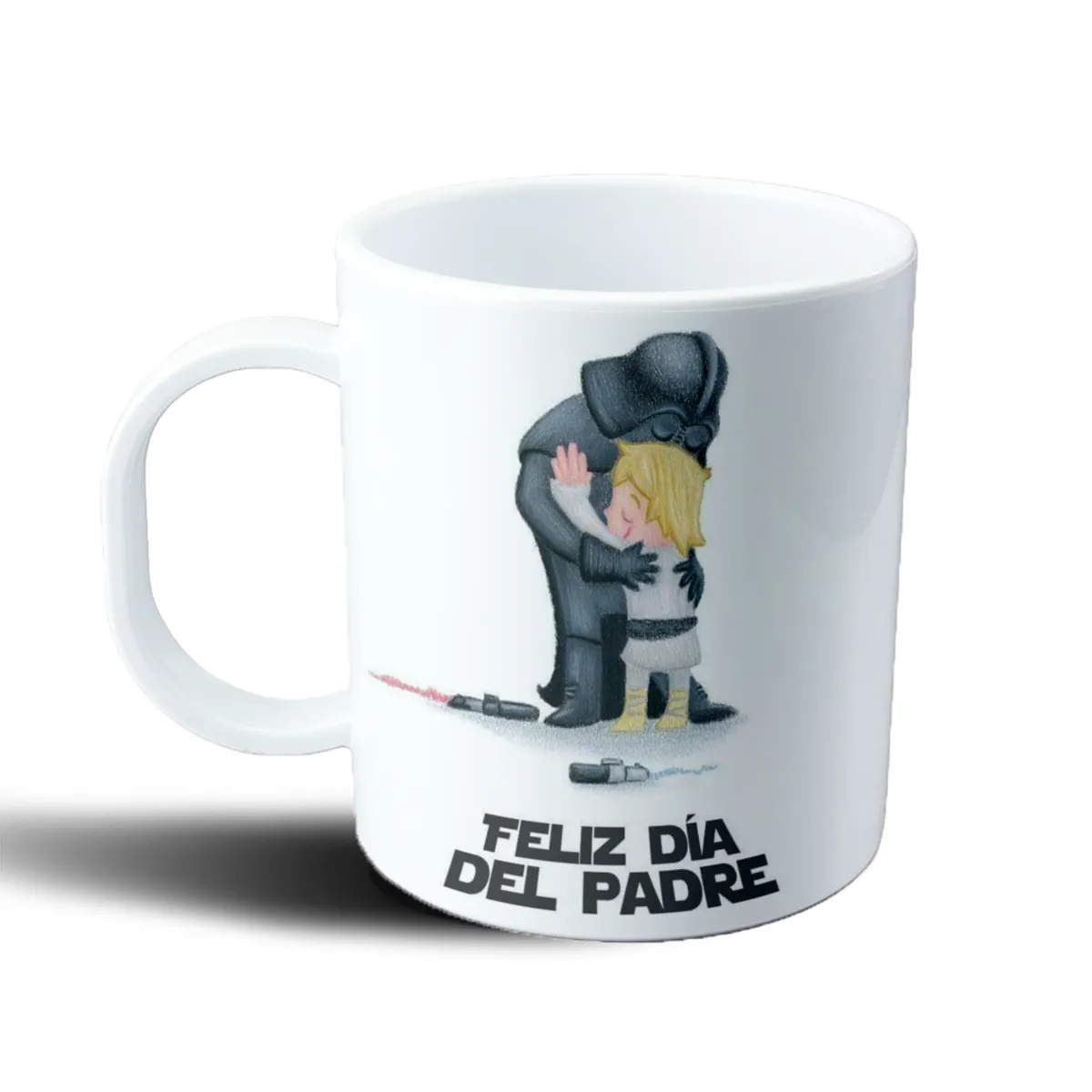 Taza de Plástico Star Wars Darth Vader abrazando a Luke Feliz Día del Padre - vista 2