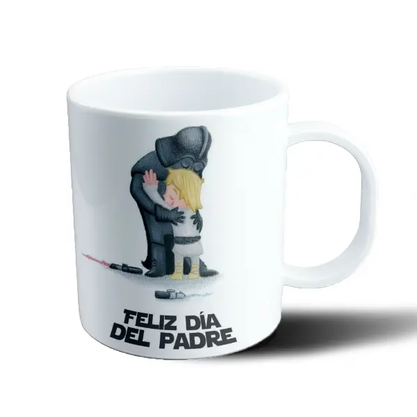 Taza de Plástico Star Wars Darth Vader abrazando a Luke Feliz Día del Padre