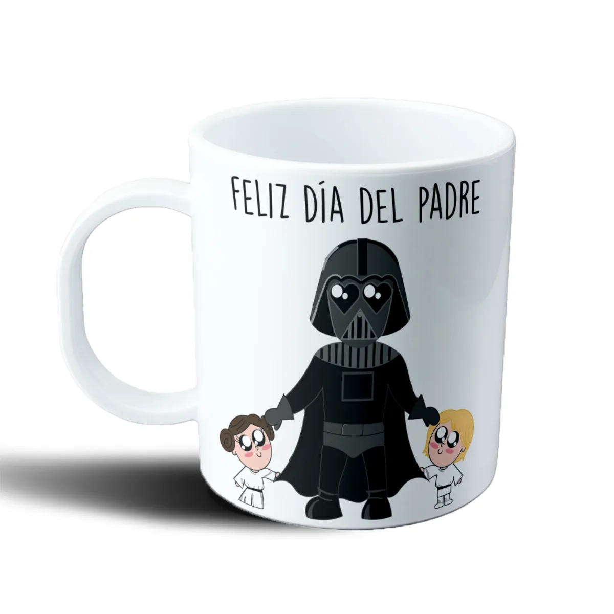 Taza de Plástico Star Wars Darth Vader con Leia y Luke Feliz Día del Padre - vista 2
