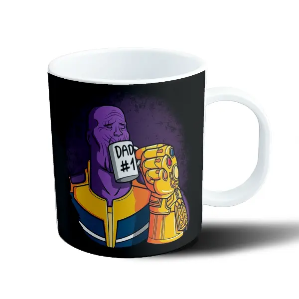 Taza de Plástico Thanos Dad #1 Guantelete del Infinito