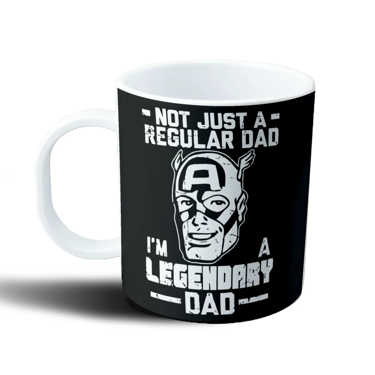 Taza de Plástico Capitán América Not Just a Regular Dad Legendary Dad - vista 2