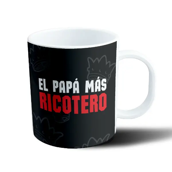 Taza de Plástico El Papá Más Ricotero