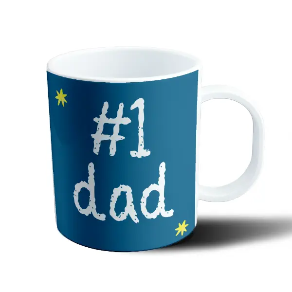 Taza de Plástico #1 Dad Día del Padre