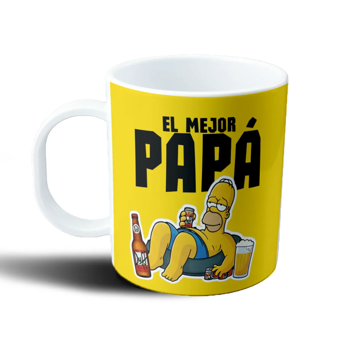 Taza de Plástico Los Simpson Homero El Mejor Papá Duff - vista 2