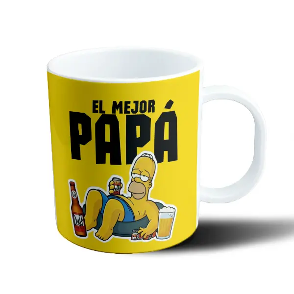 Taza de Plástico Los Simpson Homero El Mejor Papá Duff