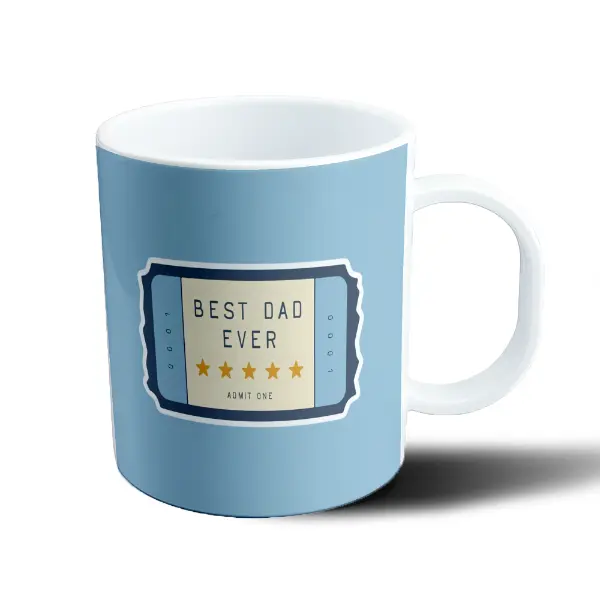Taza de Plástico Best Dad Ever Entrada