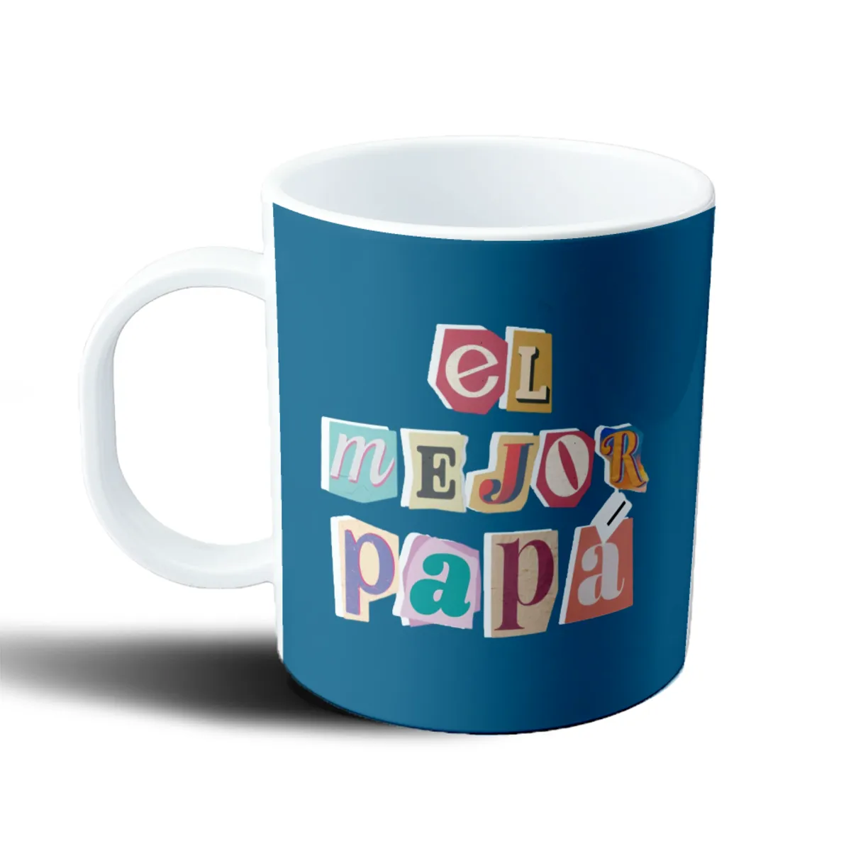 Taza de Plástico El Mejor Papá Recortes - vista 2
