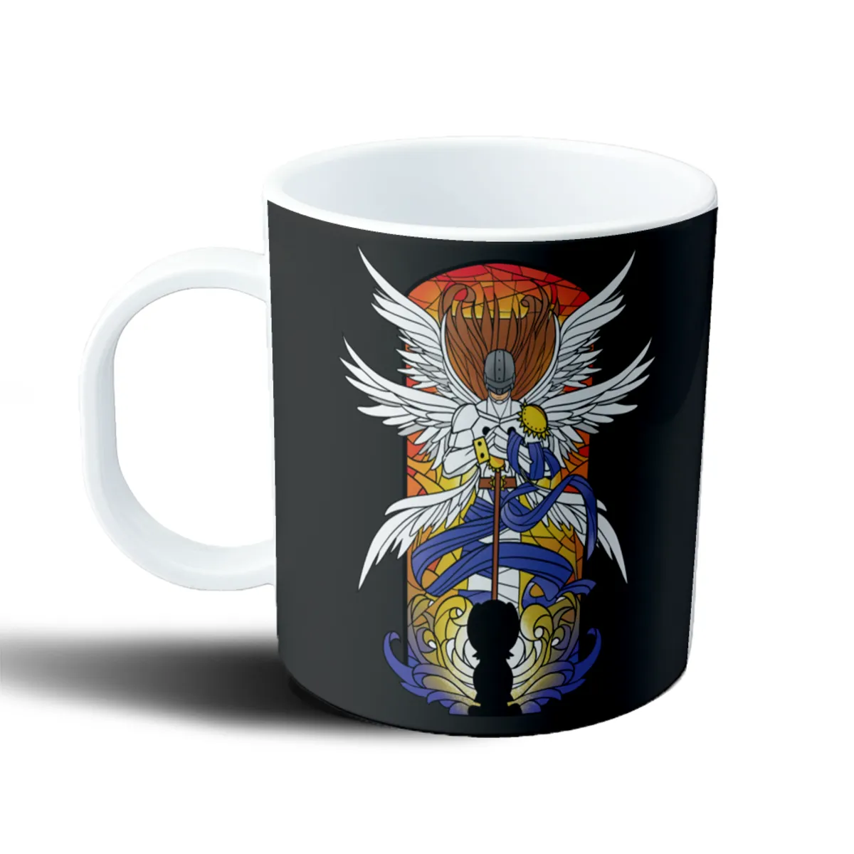 Taza de Plástico Digimon Angemon Vitral - vista 2