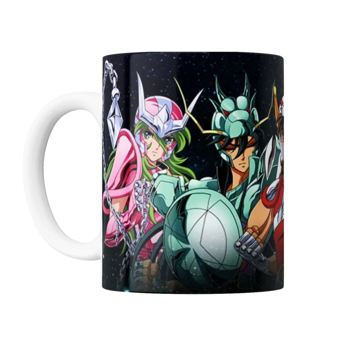 Taza de Cerámica Caballeros del Zodiaco Pegaso Cisne y Dragón - vista 2