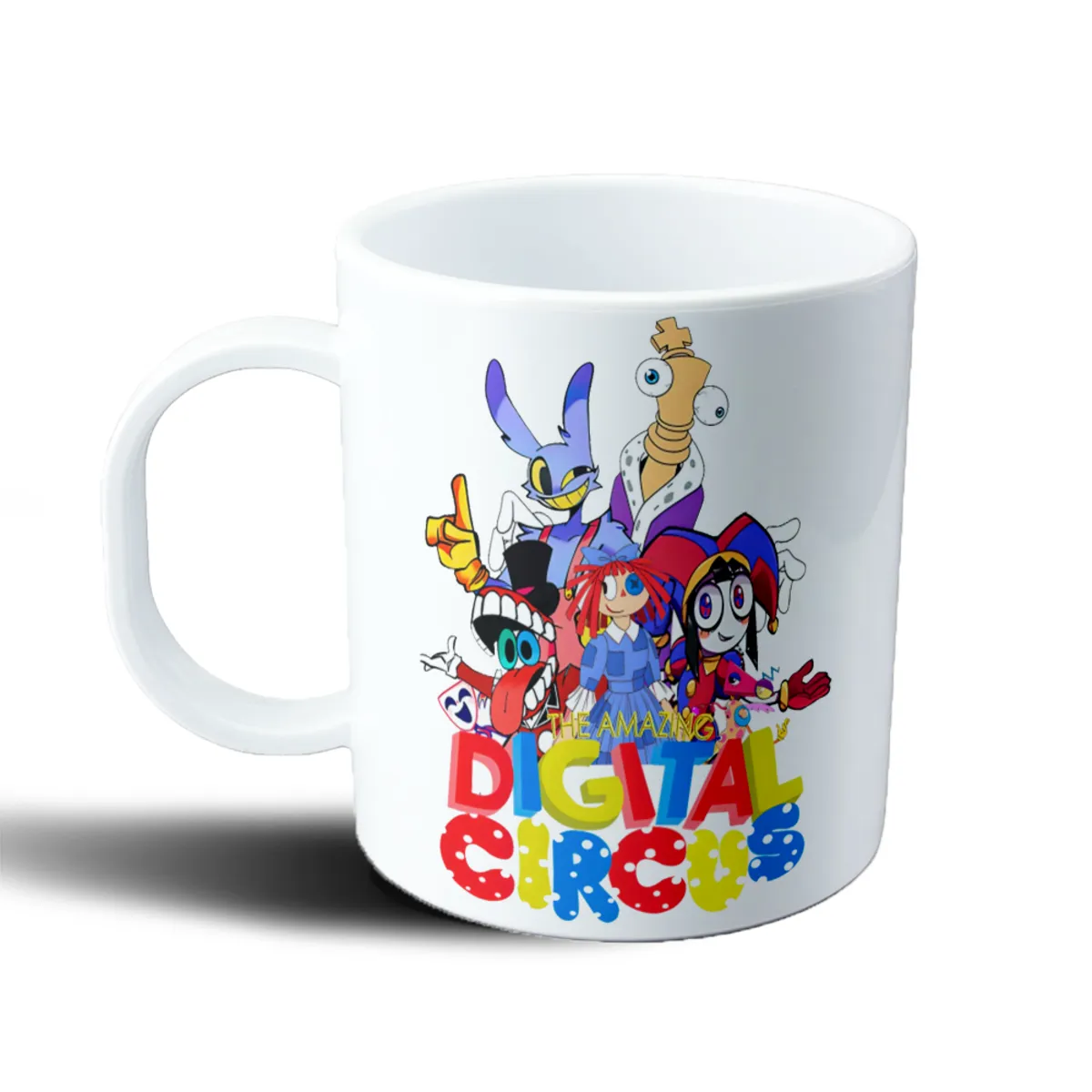 Taza de Plástico The Amazing Digital Circus Pomni, Jax y Ragatha - vista 2