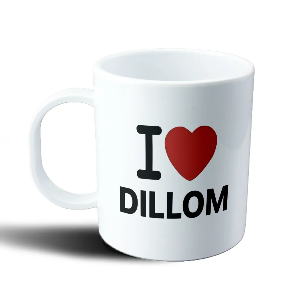 Taza de Plástico Dillom I Love Dillom - vista 2