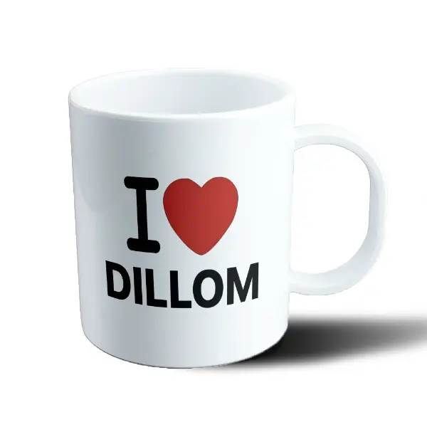 Taza de Plástico Dillom I Love Dillom