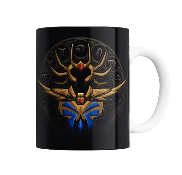 Taza de Cerámica Caballeros del Zodiaco Armadura de Cáncer