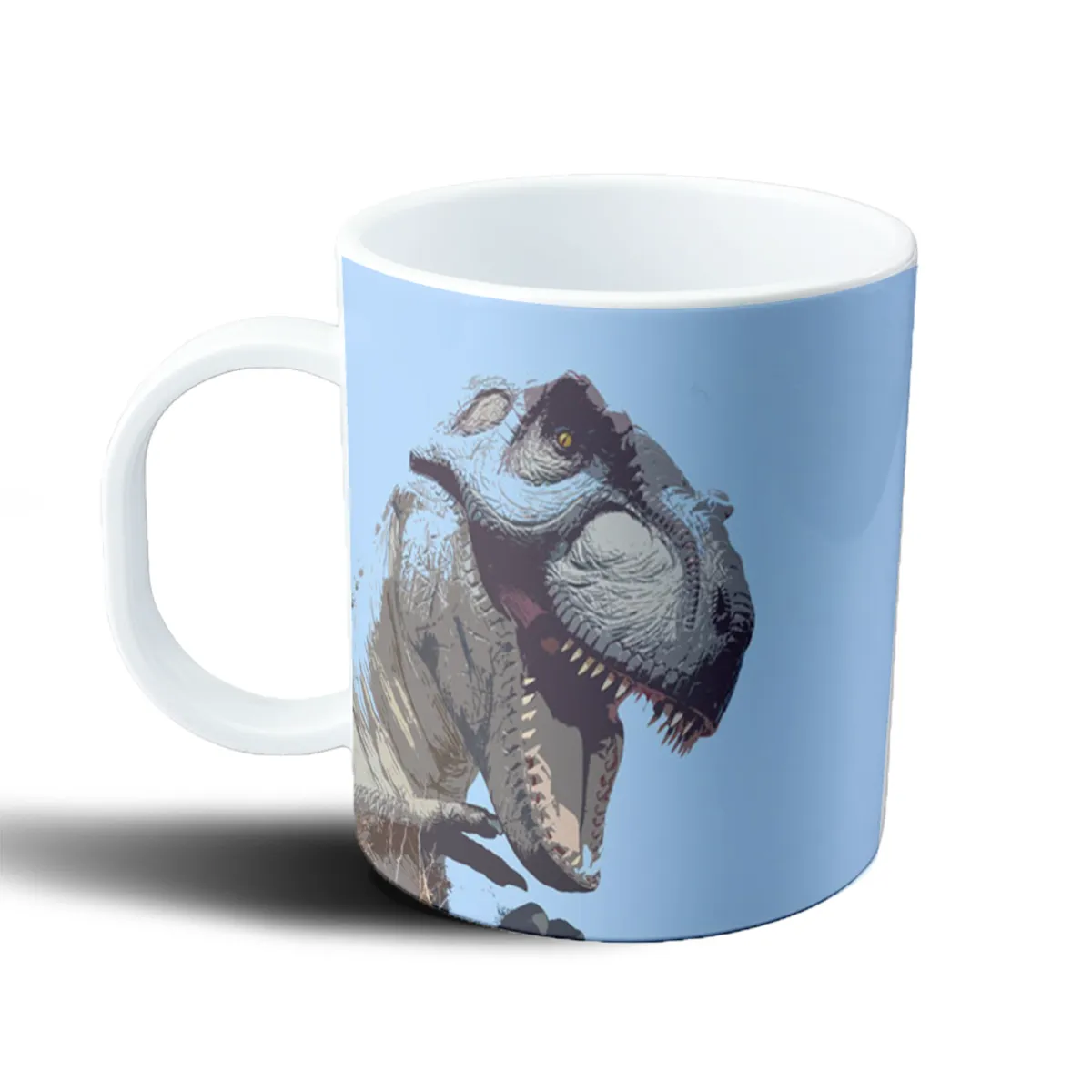Taza de Plástico Dinosaurios T-Rex Rugiendo - vista 2