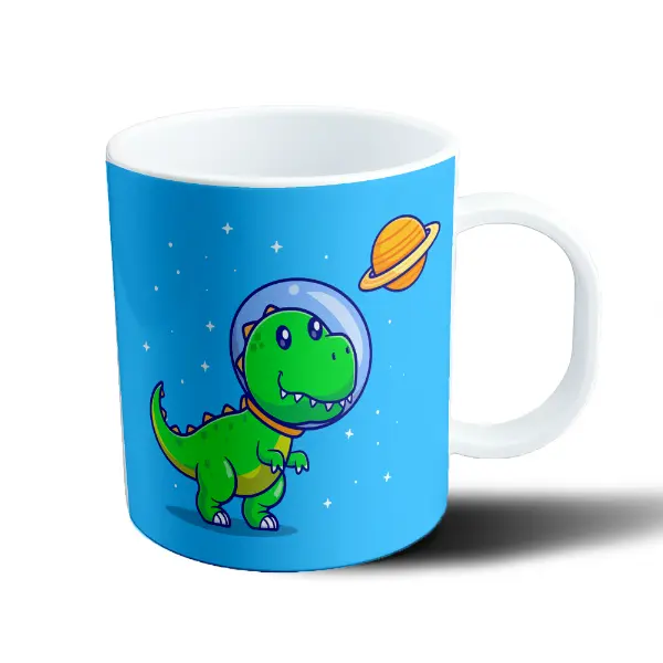 Taza de Plástico Dinosaurio Astronauta Espacio