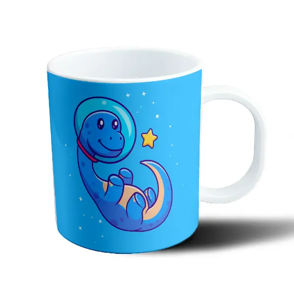 Taza de Plástico Dinosaurio Astronauta Espacial
