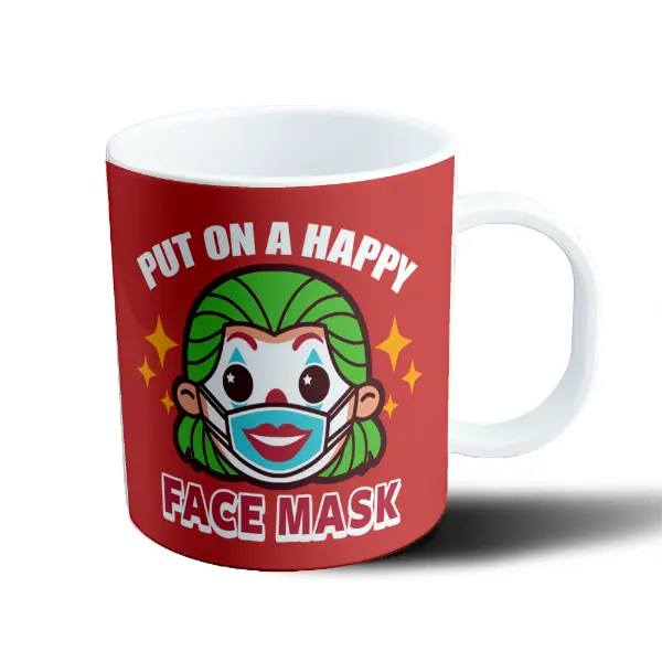 Taza de Plástico Joker Put On A Happy Face Mask
