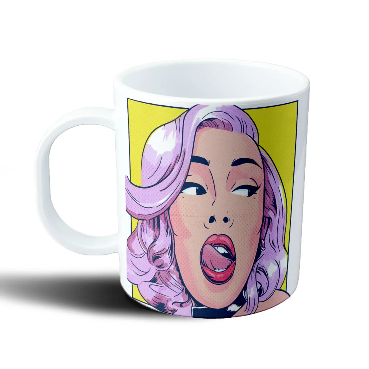 Taza de Plástico Doja Cat Pop Art Lengua - vista 2