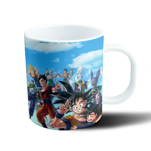 Taza de Plástico Dragon Ball Goku Gohan Vegeta Piccolo Personajes