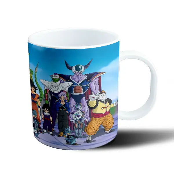 Taza de Plástico Dragon Ball Cell Goku Gohan Piccolo Trunks