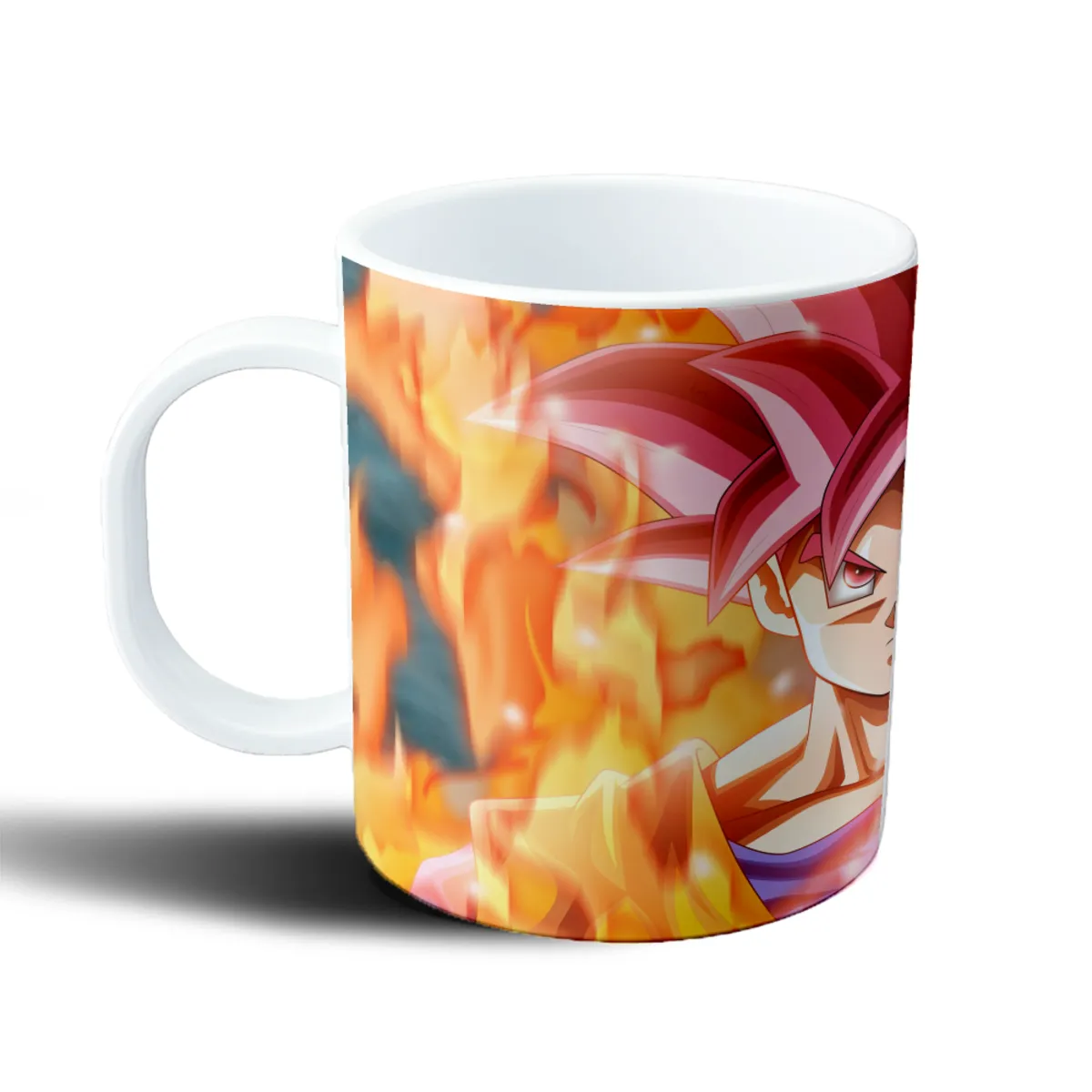 Taza de Plástico Dragon Ball Goku Super Saiyan God - vista 2