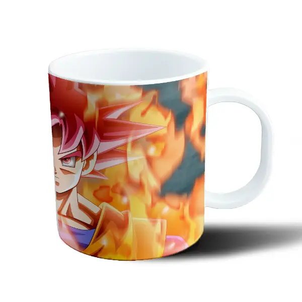 Taza de Plástico Dragon Ball Goku Super Saiyan God